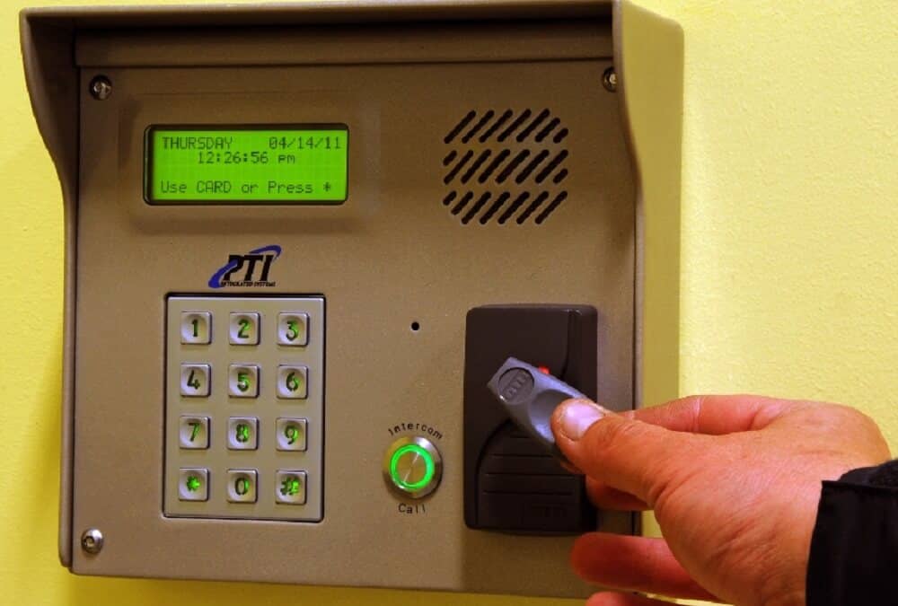 Self Storage Unit Security Access Keypad in Chicago, IL on North Northwest Highway